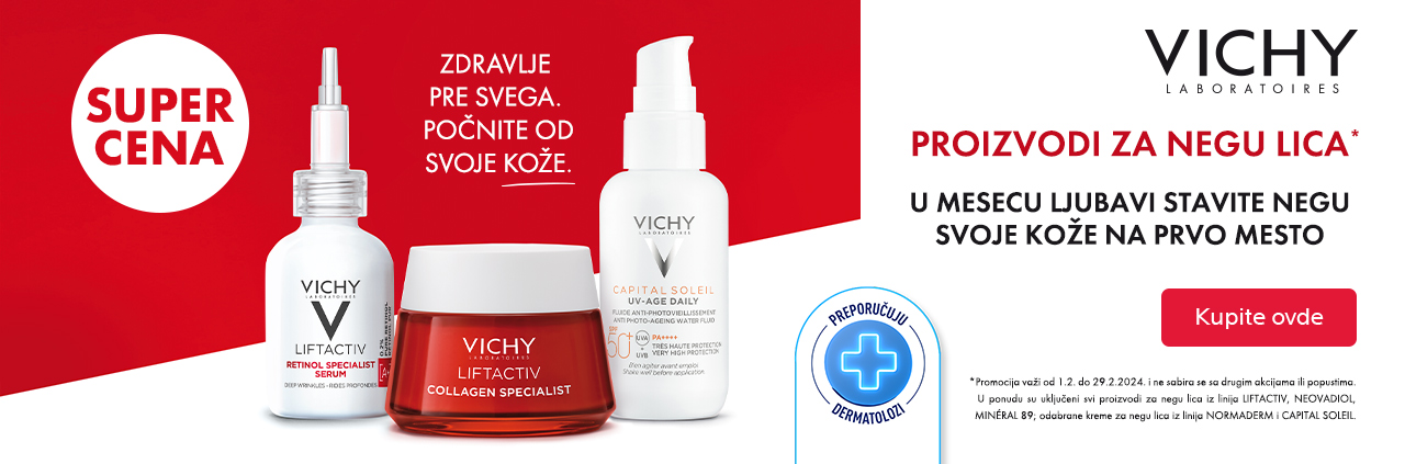 Vichy proizvodi za negu lica SUPER CENA 1-29.2.