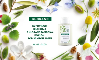 Klorane Zob suvi šampon 100 ml Poklon akcija 16-31.5.