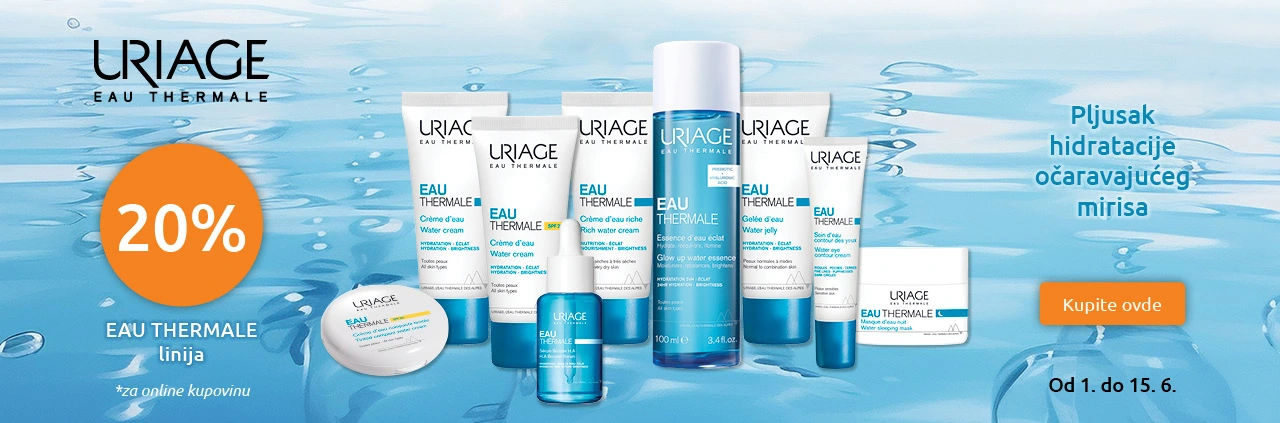 Uriage Eau Thermale -20% 1-15.6.