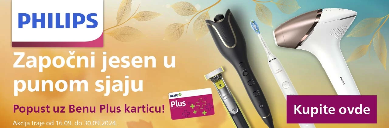 Philips SUPER CENA uz BENU Plus 16.9-30.9.