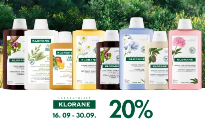 Klorane -20% 16-30.9.