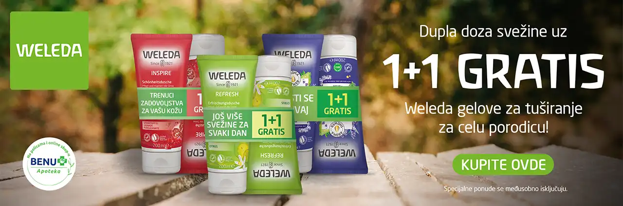 Weleda 1+1 gratis