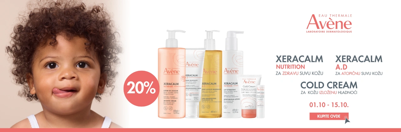 Avene odabrani artikli -20% 1-15.10.