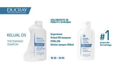 Kelual DS šampon + POKLON Elution šampon 100ml  15-31.10.