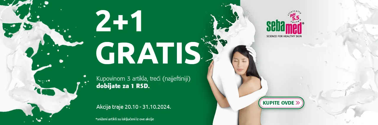 Sebamed 2+1 akcija 20-31.10.