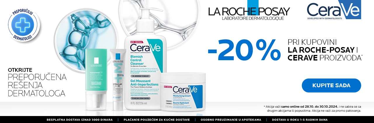 La Roche Posay i CeraVe -20% 28-31.10.