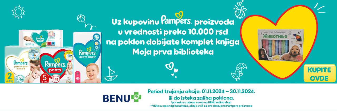 Pampers POKLON akcija 1.11.-do isteka zaliha