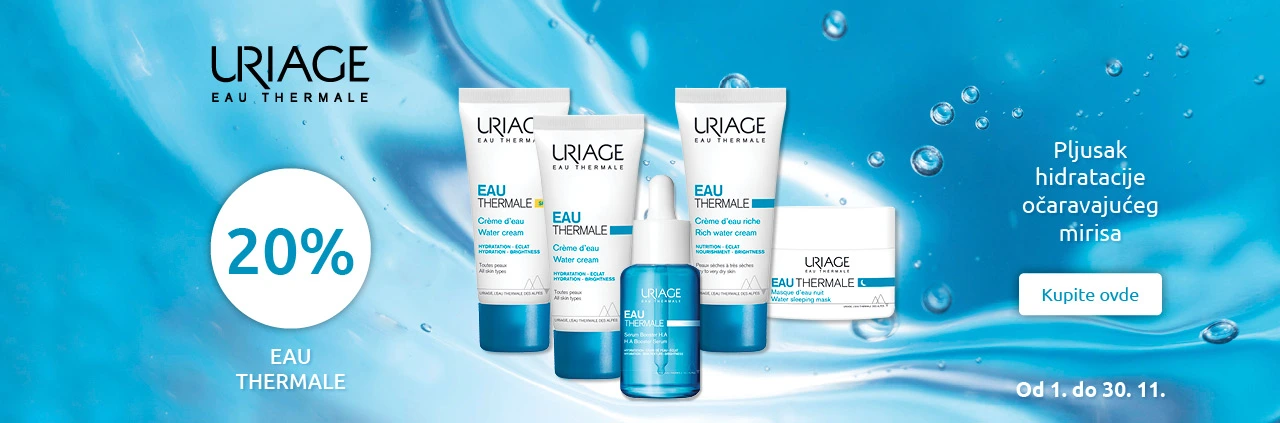 Uriage Eau Thermale -20% 1-30.11.