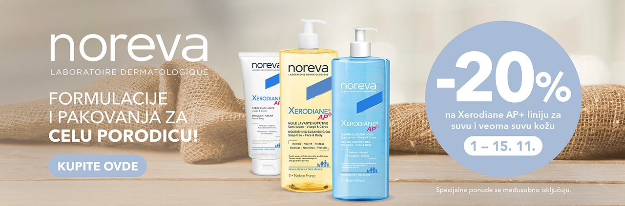 Noreva Xerodiane AP+ linija -20% 1-15.11.