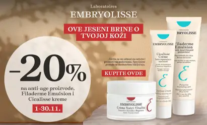 Embryolisse odabrani artikli  -20%  1-30.11.