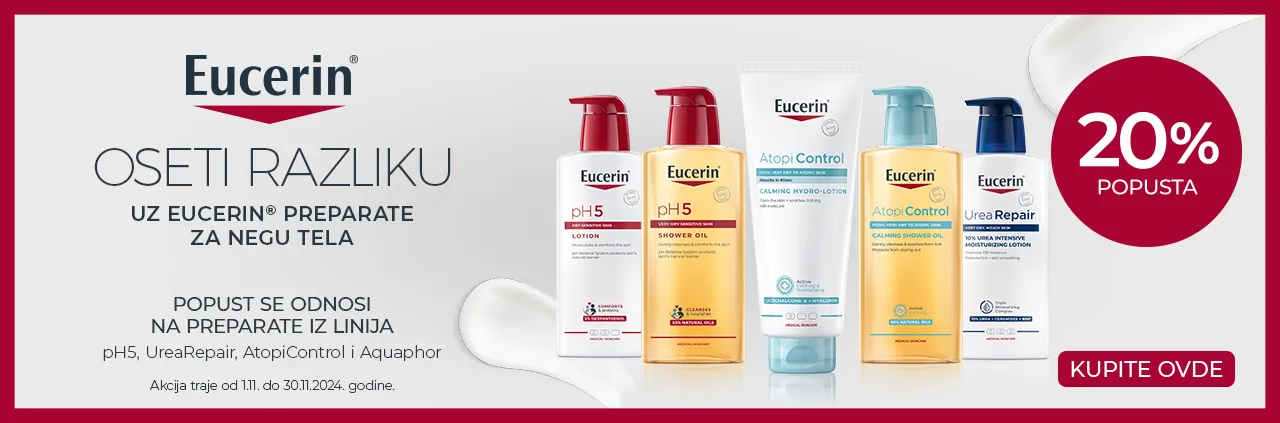 Eucerin nega tela odabrani artikli -20% 1-30.11.