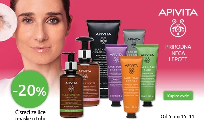 Apivita čistači i maske u tubama -20% 5-15.11.