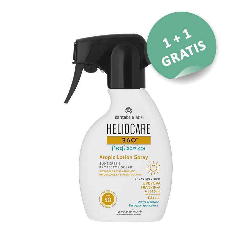 Heliocare 360° Pediactrics Atopic Lotion Spray SPF50, 250ml, 1+1 gratis
