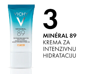 VICHI MINERAL 89 pomaže u obnavljanju barijere kože i održava hidrataciju do 72 sata.