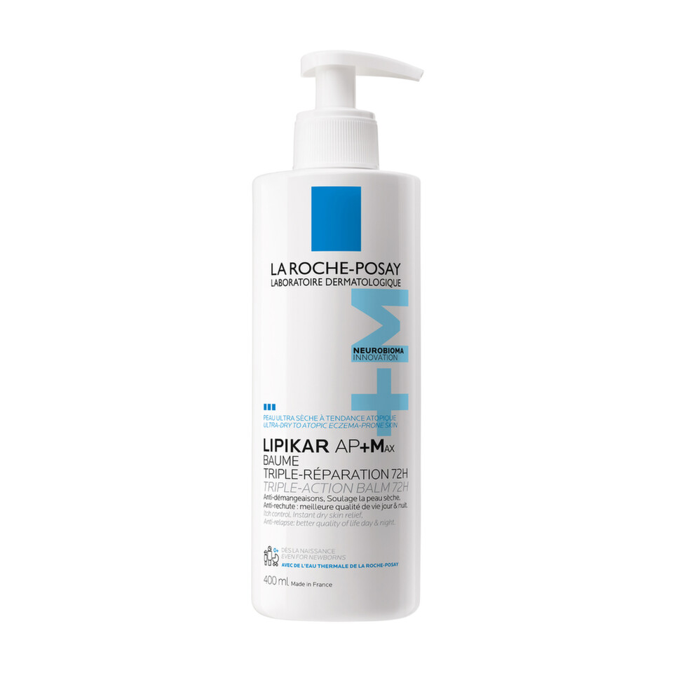 La Roche-Posay Lipikar Baume AP+Max balzam za ultrasuvu kožu sklonu atopijskom ekcemu, 400 ml