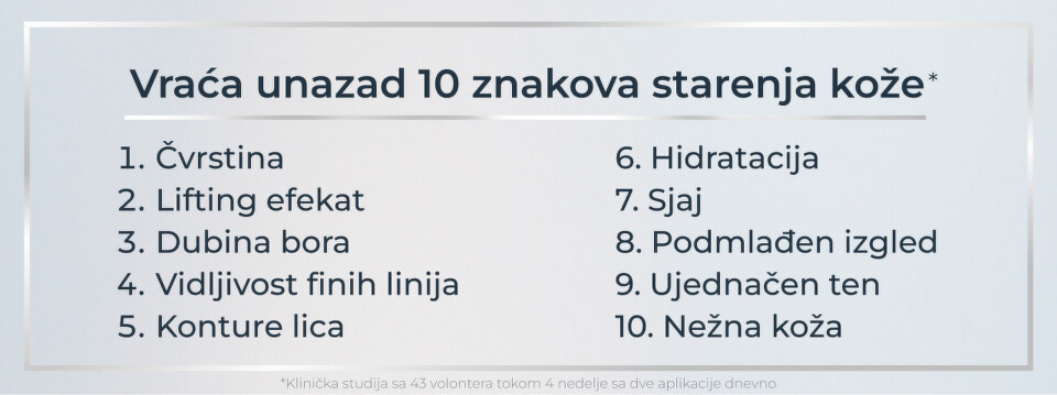 Vraća unazad 10 znakova starenja kože