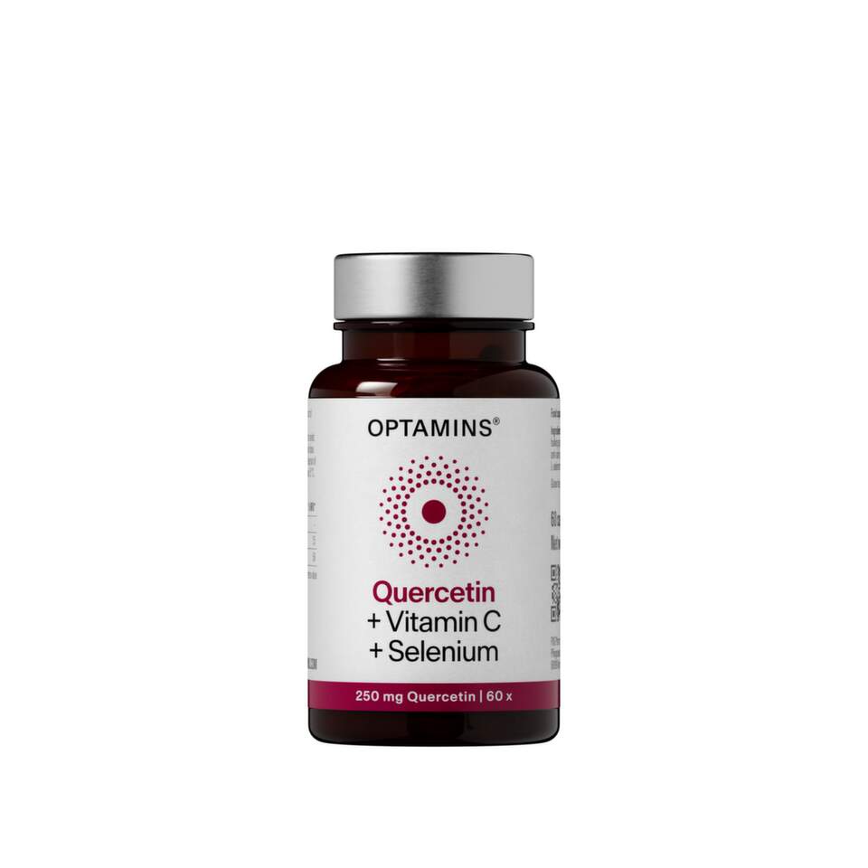 OPTAMINS Kvercetin + Vitamin C + Selen, 60 kapsula