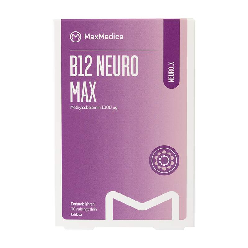 B12 Neuro Max, 30 Sublingvalnih Tableta | BENU.RS