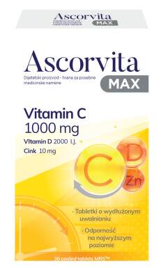 Ascorvita max 30 tableta