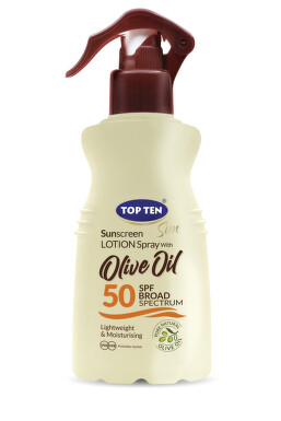 TOP TEN OliveOil Sunscreen Lotion Spray SPF50