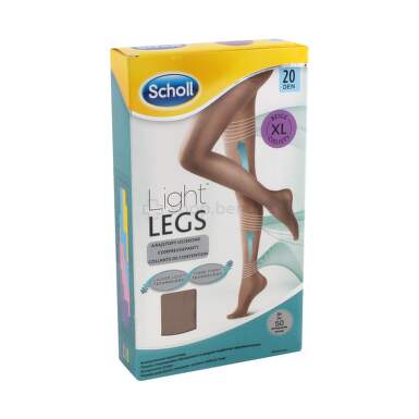 Scholl light legs kompresivne čarape 20DEN, bež, XL