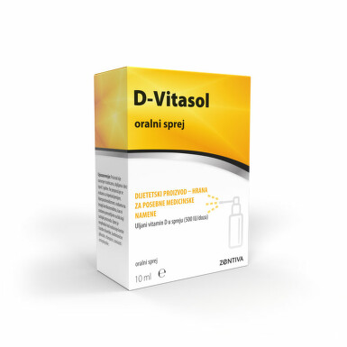 800x800px D-Vitasol, oralni sprej, 200doza x 500 IJdoza (Vitamin D3)