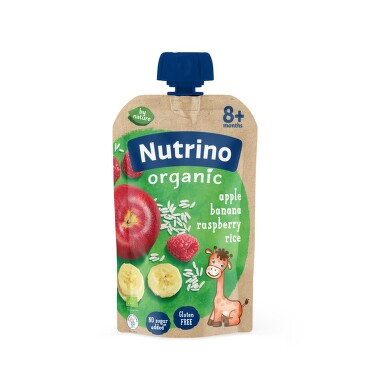 8606019652296 Nutrino Organic  Apple banana raspberry rice 100g