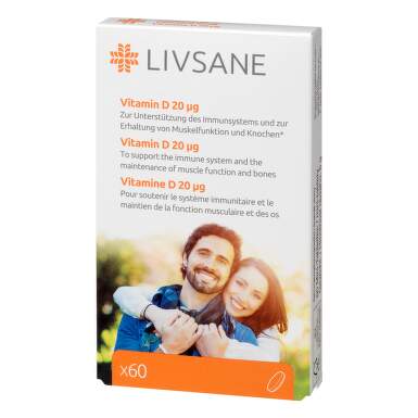 LIVSANE Vitamin D 20 μg, tablete