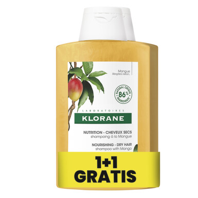 KLORANE-MANGO-SAMPON-200ml-1+1-GRATIS