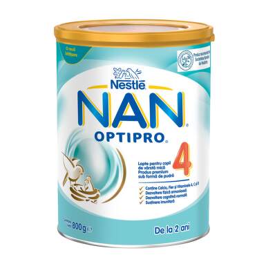 Nestlé NAN® OPTIPRO® 4, mleko u prahu namenjeno ishrani male dece, sa dodatkom kultura Bifidobacterium longum i Lactobacillus rhamnosus, limenka, 800g