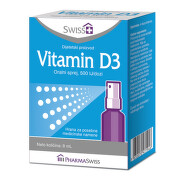 Swiss+ Vitamin D3 Oralni sprej 500IJ, 8 ml