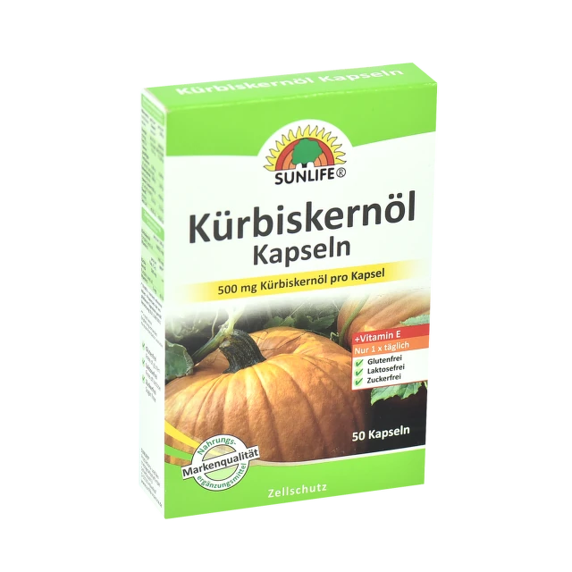 Sunlife Ulje semena bundeve + vitamin E, 50 kapsula