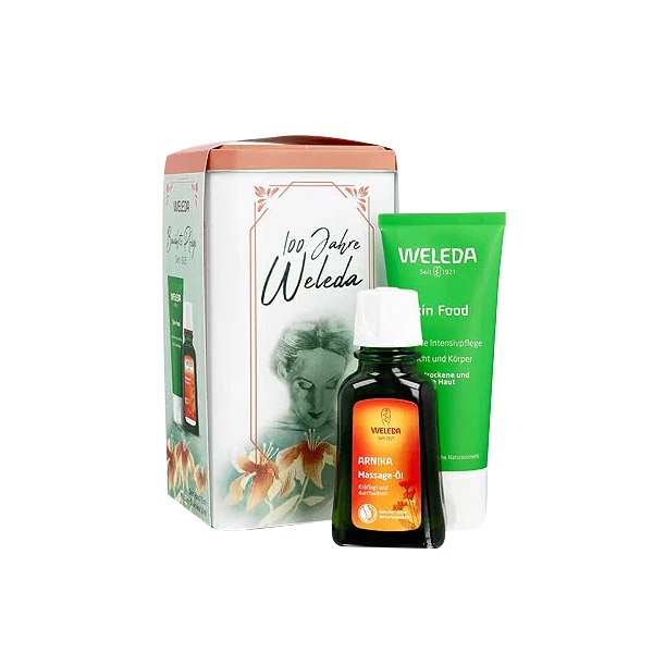 Weleda Set 100 god. 2021, Ulje za masažu od Arnike, 50 ml + Skin Food Krema, 75 ml