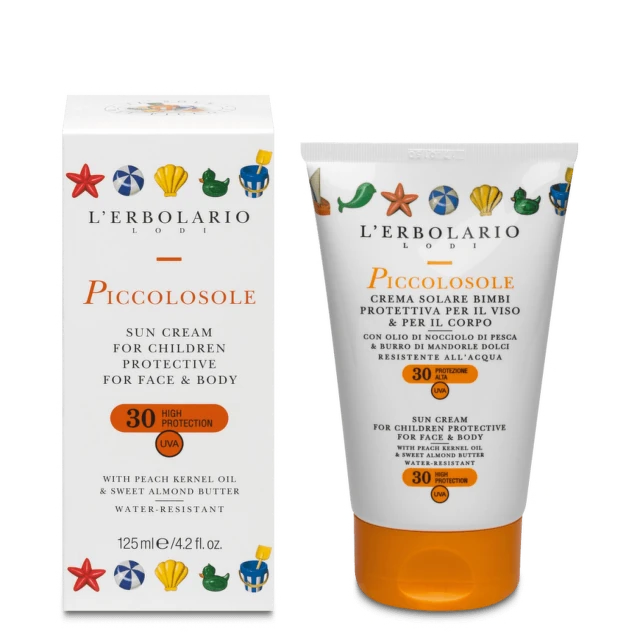 Lerbolario Krema za zaštitu od sunca za decu SPF 30 Piccolosole 125 ml