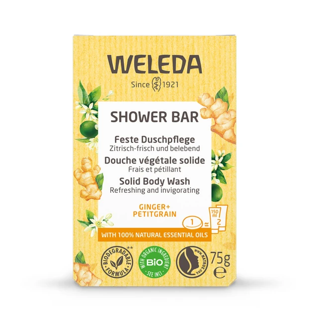 Weleda Sapun za kupanje, đumbir i listovi gorke pomorandže, 75 g