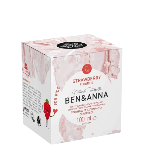BEN & ANNA Prirodna pasta za zube Strawberry, 100 ml