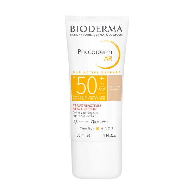 Bioderma Photoderm AR SPF50+, Tonirana krema za sunčanje protiv crvenila, 30 ml