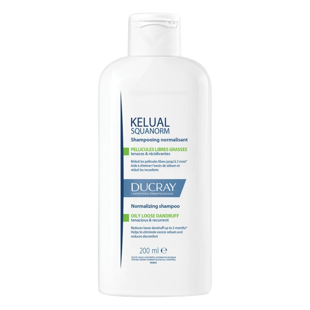 Ducray Kelual Squanorm Šampon za masnu perut, 200 ml