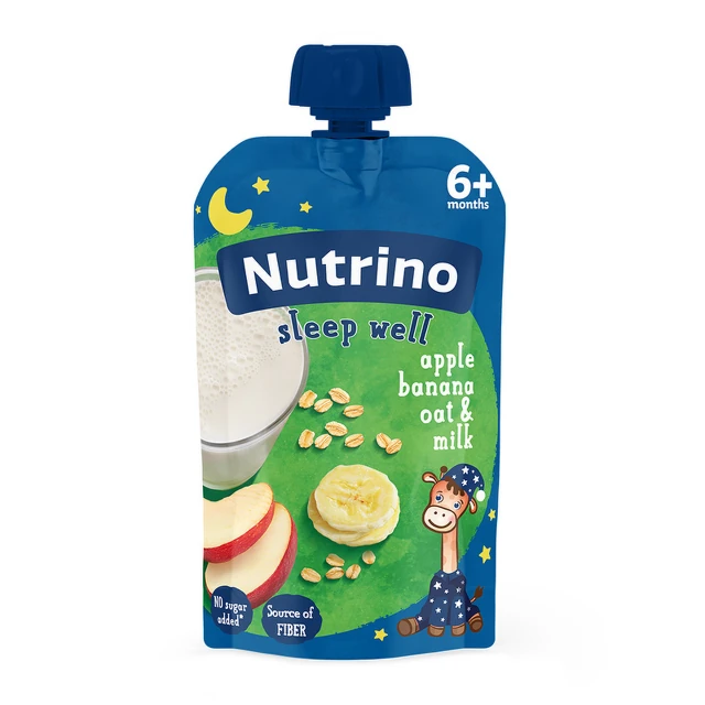 Nutrino Sleep Well Voćna kaša jabuka + banana + žitarice + mleko, 100 g