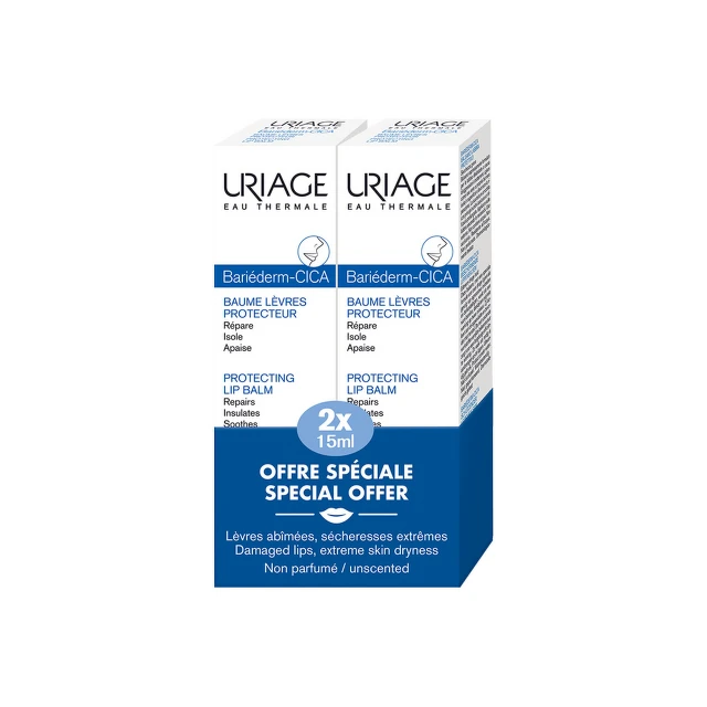 Uriage Bariederm Cica balzam za usne, 15 ml 1+1 GRATIS