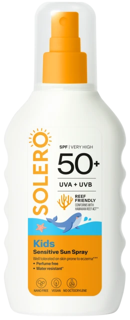 SOLERO Sensitive sprej za zaštitu od sunca za decu SPF 50+, 200 ml