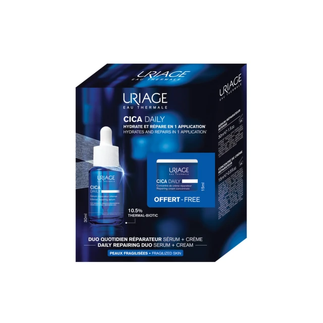 Uriage Cica Daily serum, 30 ml + Cica Daily koncentrat krema, 15 ml PROMO
