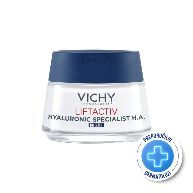 Vichy Liftactiv Hyaluronic Specialist H.A. Noćna nega za korekciju bora, 50 ml