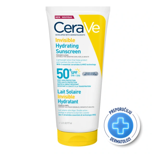 CeraVe Nevidljivi losion za zaštitu od sunca SPF 50+, 177 ml