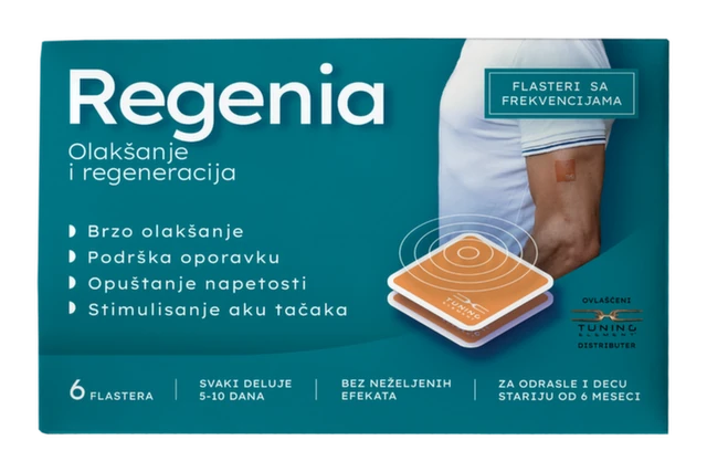 Regenia Flasteri sa frekvencijama za ublažavanje i olakšavanje bolova, 6 komada
