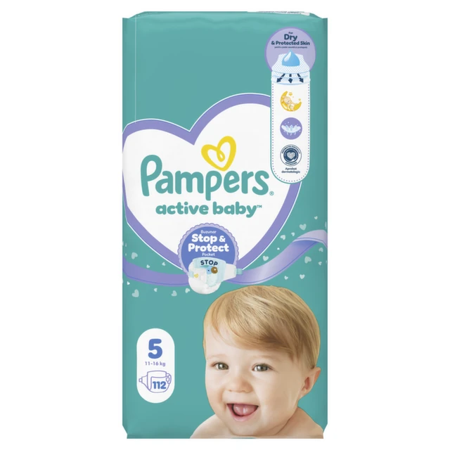 Pampers Active Baby pelene 5, 112 komada