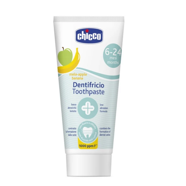 Chicco Pasta za zube jabuka i banana 6-24m, 50 ml