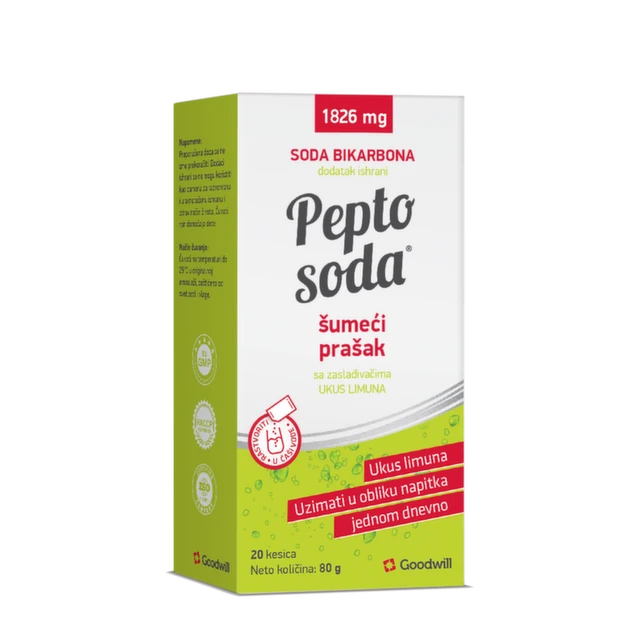 Pepto Soda šumeći prašak sa zaslađivačima, 20 kesica