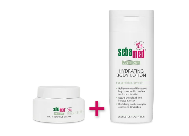 Sebamed Anti Dry noćna krema 50 ml+ Sebamed Anti Dry Losion 100 ml gratis