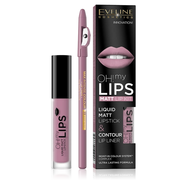 Eveline OH My Lips Liquid Matt Lipstik&Lip Liner 03